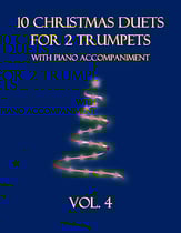 10 Christmas Duets for 2 Trumpets with Piano Accompaniment (Vol. 4) P.O.D. cover